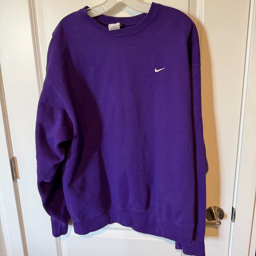 Nike Men's Solo Swoosh Crewneck Sweatshirt - Field Purple - XL